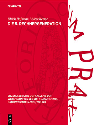 cover image of Die 5. Rechnergeneration